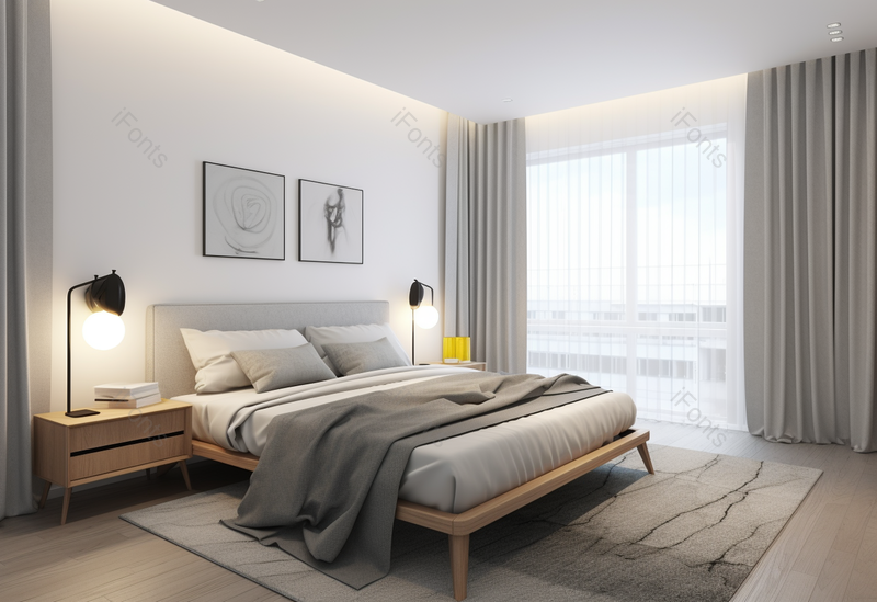 干净的卧室室内设计家居摄影,高清,摄影图,摄影图片,图片大全,摄影图免费下载